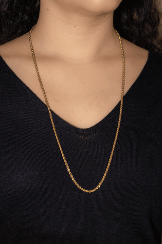 Collier Collier chaîne maille torsadée en or jaune 18 carats 58 Facettes 4677617CN
