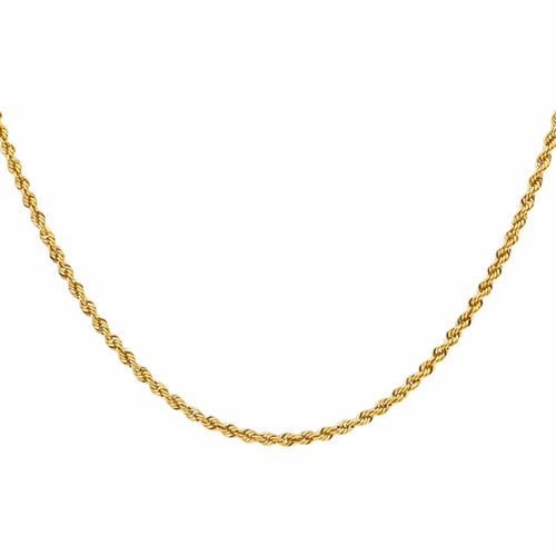Collier Collier chaîne maille torsadée en or jaune 18 carats 58 Facettes 4677617CN