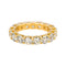 Bague 55.5 Bague alliance tour complet en or jaune 14 carats et diamants 58 Facettes 4678227RV