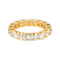 Bague 55.5 Bague alliance tour complet en or jaune 14 carats et diamants 58 Facettes 4678227RV