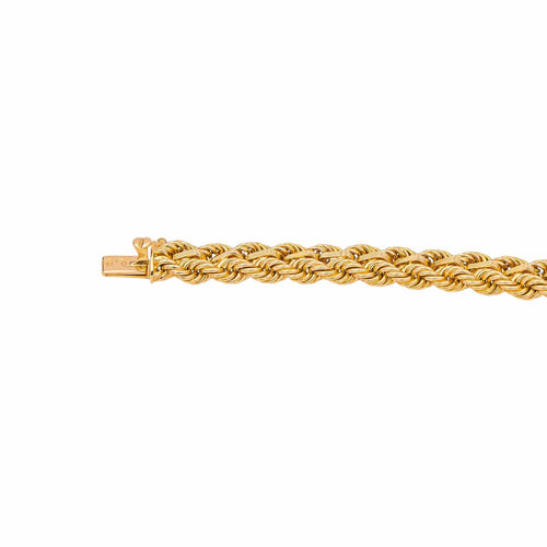 Collier Collier maille tressée en or rose 18 carats 58 Facettes 4681525CN