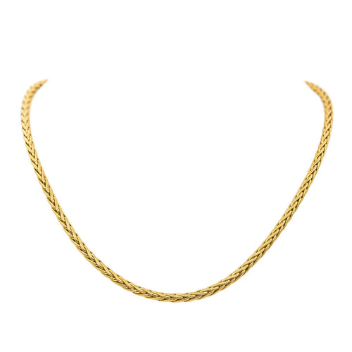 Collier Collier maille palmier en or jaune 18 carats 58 Facettes 4686155CN