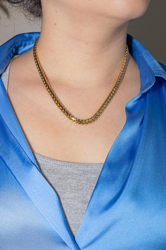 Collier Collier maille épi en or jaune 18 carats 58 Facettes 4686177CN