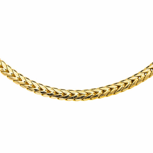 Collier Collier maille épi en or jaune 18 carats 58 Facettes 4686177CN