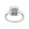 Bague 52 Bague en or blanc 18 carats sertie de diamants 58 Facettes 4693192RV