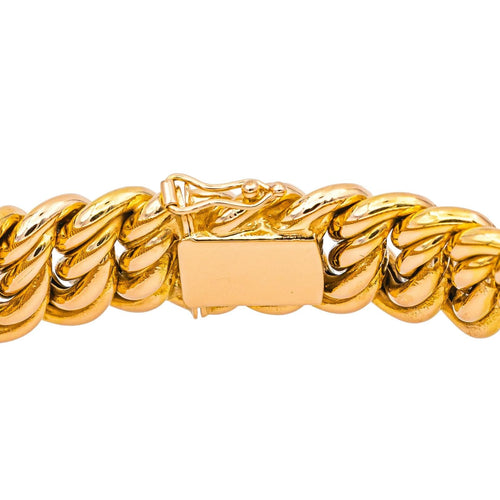 Bracelet Bracelet maille américaine en or rose 18 carats 58 Facettes 4693516CN