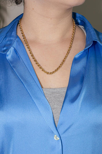 Collier Collier maille torsadée en or jaune 18 carats 58 Facettes 4693541CN