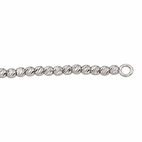 Collier Arthus Bertrand - Collier maille boule en or blanc 18 carats 58 Facettes 4704169CN