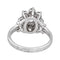 Bague 55 Bague marguerite sertie de diamants en or blanc et platine 58 Facettes 4712452CN