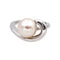 Bague 51 Bague Or blanc Perle 58 Facettes 4712459CN