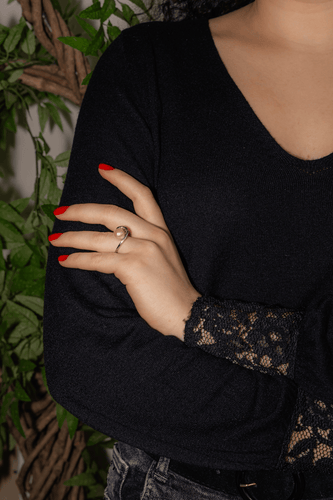 Bague 51 Bague Or blanc Perle 58 Facettes 4712459CN