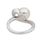 Bague 51 Bague Or blanc Perle 58 Facettes 4712459CN