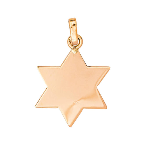 Pendentif Pendentif étoile de David en or jaune 18 carats 58 Facettes 4712885CN