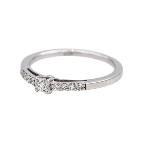 Bague 48 Bague en or blanc 18 carats sertie de diamants 58 Facettes 4717756CN