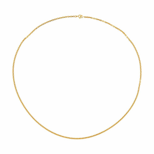 Collier Collier maille forçat en or jaune 18 carats 58 Facettes 4719573CN