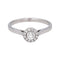 Bague 53 Bague pavée en or blanc 18 carats et diamants 58 Facettes 4723531CN