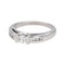 Bague 53 Bague en or blanc 18 carats sertie de diamants 58 Facettes 4724769RV
