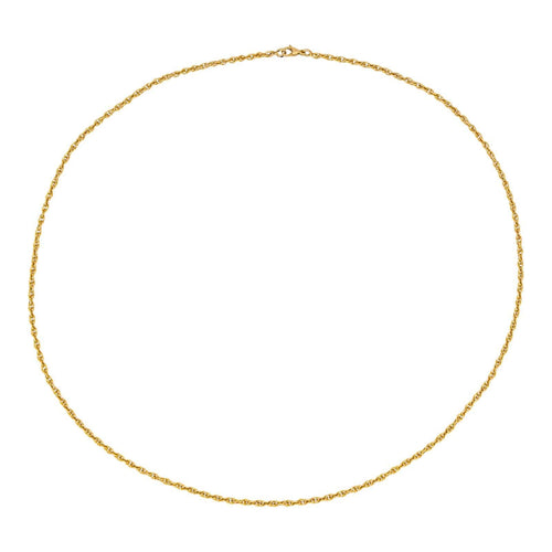 Collier Collier chaîne maille torsadée en or jaune 18 carats 58 Facettes 4733802CN