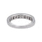 Bague 51 Bague demi-alliance en or blanc 18 carats et diamants 58 Facettes 4737808RV