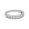 Bague 51 Bague demi-alliance en or blanc 18 carats et diamants 58 Facettes 4737808RV