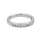 Bague 49 Bague demi-alliance en or blanc 18 carats et diamants 58 Facettes 4738162CN