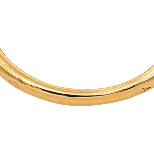 Bague 54 Bague pompadour en or jaune 18 carats, émeraude et diamants 58 Facettes 4745021CN