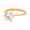 Bague 51 Bague solitaire en or jaune 18 carats avec diamant taille ancienne 58 Facettes 4745024CN