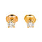 Boucles d'oreilles Boucles d'oreilles puces en or jaune 18 carats et diamants 58 Facettes 4745025CN