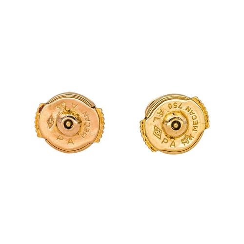 Boucles d'oreilles Boucles d'oreilles puces en or jaune 18 carats et diamants 58 Facettes 4745025CN