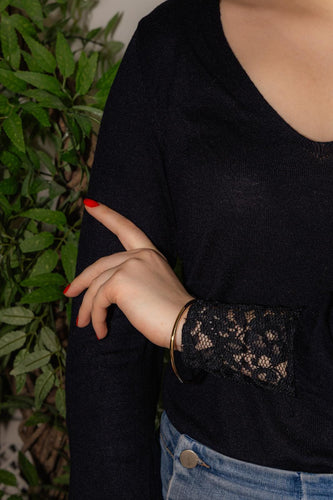 Bracelet Bracelet jonc en or jaune 18 carats 58 Facettes 4751675CN