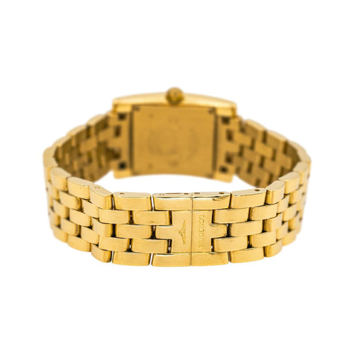 Montre Longines DolceVita - Montre carrée en or jaune et diamants 58 Facettes 4756608RV