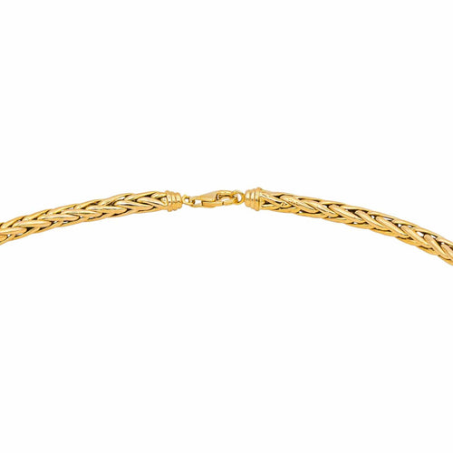 Collier Collier maille palmier en or jaune 18 carats 58 Facettes 4775361CN