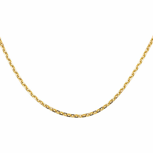 Collier Collier maille forçat en or jaune 18 carats 58 Facettes 4775733CN