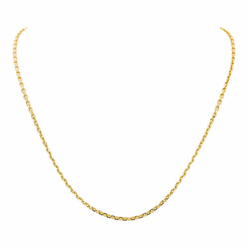Collier Collier maille forçat en or jaune 18 carats 58 Facettes 4775733CN