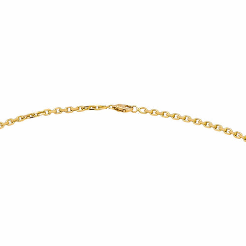 Collier Collier maille forçat en or jaune 18 carats 58 Facettes 4775733CN