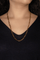 Collier Collier maille Figaro en or rose 18 carats 58 Facettes 4791188CN