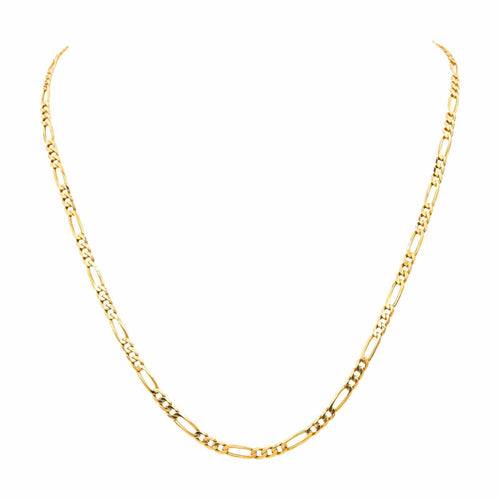 Collier Collier maille Figaro en or rose 18 carats 58 Facettes 4791188CN