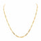 Collier Collier maille Figaro en or rose 18 carats 58 Facettes 4791188CN