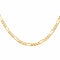 Collier Collier maille Figaro en or rose 18 carats 58 Facettes 4791188CN
