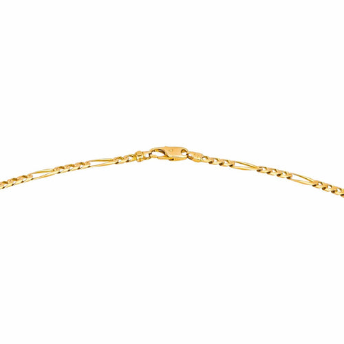 Collier Collier maille Figaro en or rose 18 carats 58 Facettes 4791188CN