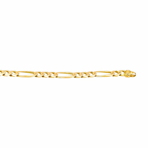 Collier Collier maille Figaro en or rose 18 carats 58 Facettes 4791188CN