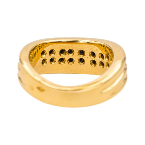Bague 48 Bague en or jaune 18 carats sertie de diamants 58 Facettes 4798568RV