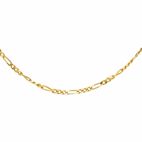 Collier Collier chaîne maille Figaro en or jaune 18 carats 58 Facettes 4799498CN