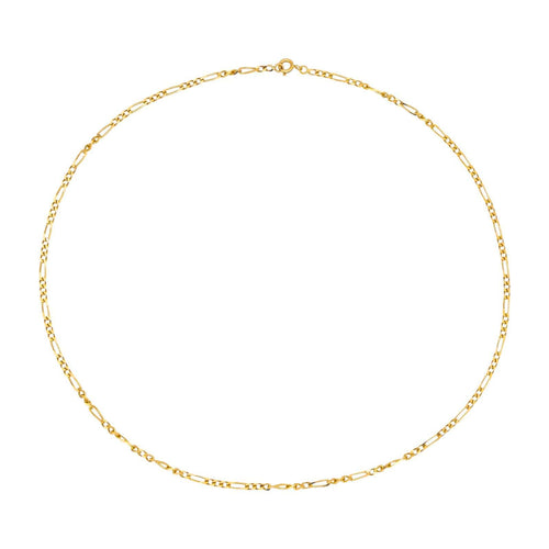 Collier Collier chaîne maille Figaro en or jaune 18 carats 58 Facettes 4799498CN