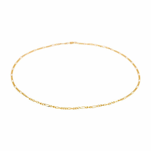 Collier Collier chaîne maille Figaro en or jaune 18 carats 58 Facettes 4799498CN
