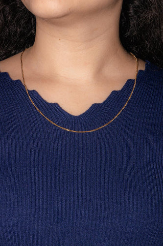 Collier Collier maille gourmette en or jaune 18 carats 58 Facettes 4799522CN