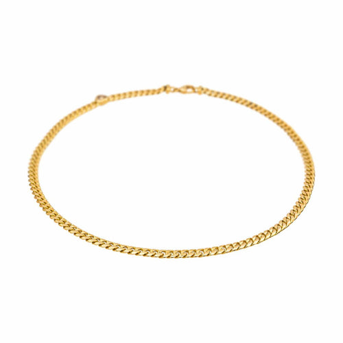 Collier Chopard Happy Diamond - Collier maille gourmette en or jaune et diamant 58 Facettes 4799569CN