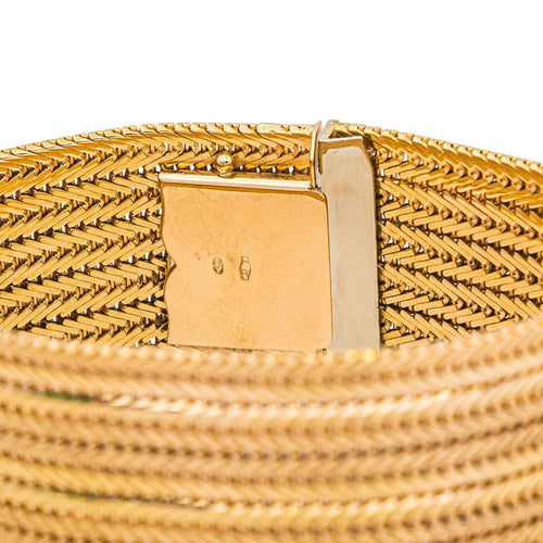 Bracelet Bracelet manchette en or jaune 18 carats 58 Facettes 4799679CN