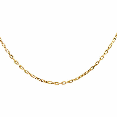 Collier Collier chaîne maille forçat en or rose 18 carats 58 Facettes 4801526CN