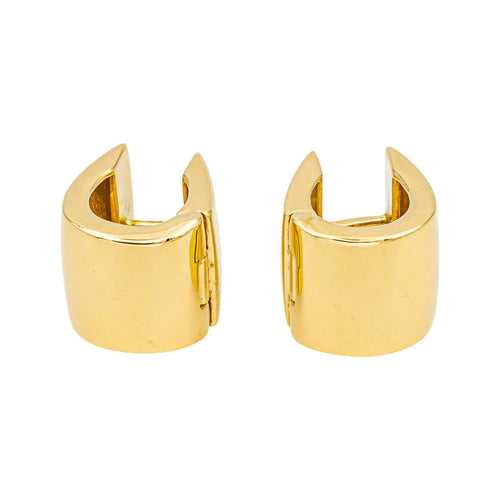 Boucles d'oreilles Boucles d’oreilles créoles en or jaune 18 carats 58 Facettes 4802003CN
